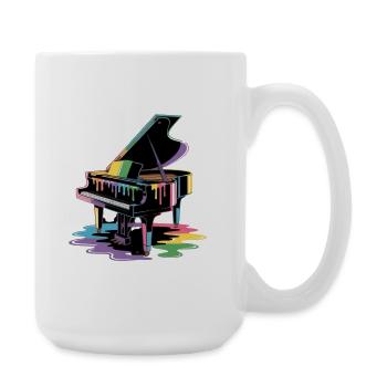 piano - Grande tasse 440 ml - blanc - Droite
