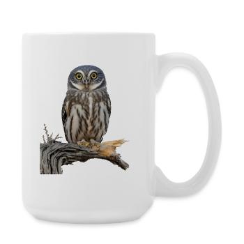 Guardian of Dawn Owl Illustration - Large Mug 440 ml - white - Right