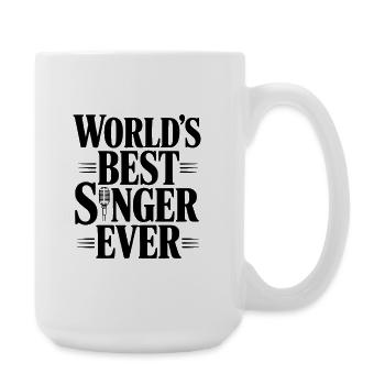 World's Best Singer Ever - Large Mug 440 ml - white - Right