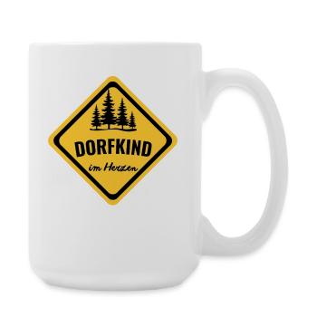 Dorfkind im Herzen – Heimat auf dem Land - Große Tasse 440 ml - Weiß - Rechts