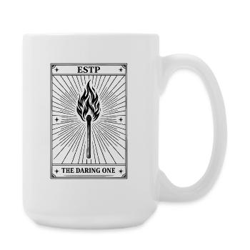 ESTP | Tarotkarte Persönlichkeit - Große Tasse 440 ml - Weiß - Rechts