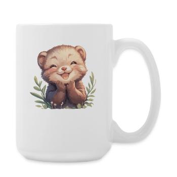 Mink Mink - Grande tasse 440 ml - blanc - Droite