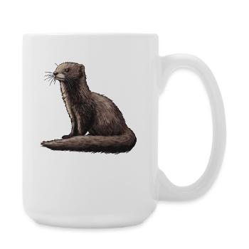Mink Mink - Grande tasse 440 ml - blanc - Droite
