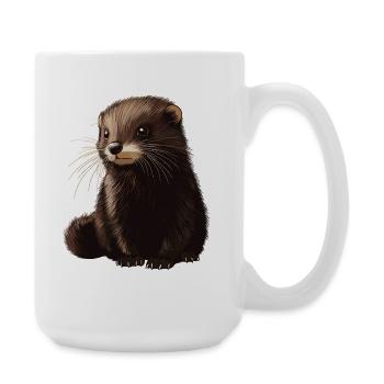 Mink Mink - Grande tasse 440 ml - blanc - Droite