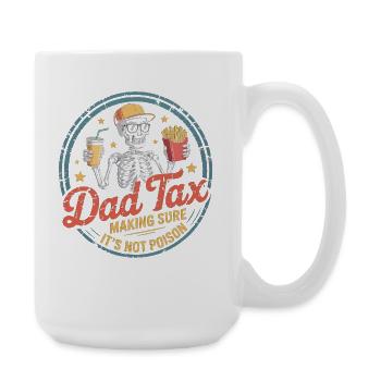 Taxe Père : Pas Squelette Empoisonné - Grande tasse 440 ml - blanc - Droite