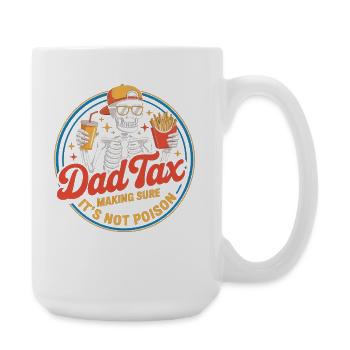 T-shirt snack squelette de la taxe pour papa - Grande tasse 440 ml - blanc - Droite