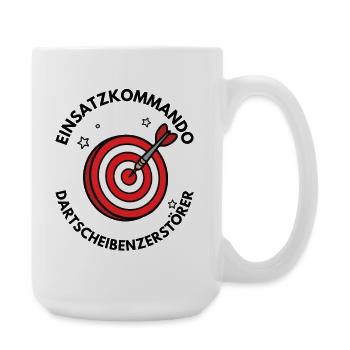 Einsatzkommando Dartscheibenzerstörer Gruppenshirt - Große Tasse 440 ml - Weiß - Rechts