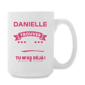 Danielle Cadeaux Déjà - Grande tasse 440 ml - blanc - Droite