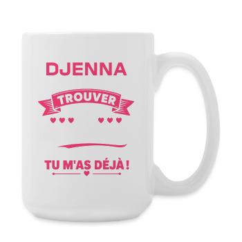 DJENNA - Grande tasse 440 ml - blanc - Droite