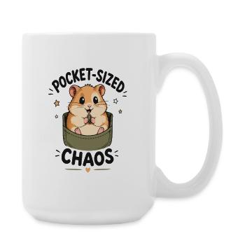 Pocket Chaos Hamster - Large Mug 440 ml - white - Right