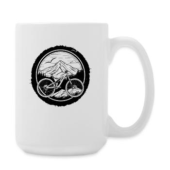 Vtt - Grande tasse 440 ml - blanc - Droite