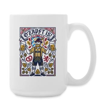 O'zapft is | Bayern Bierzelt - Große Tasse 440 ml - Weiß - Rechts