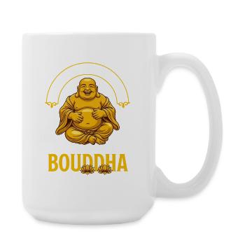 Corps d'un Dieu Bouddha Drôle Cadeau - Grande tasse 440 ml - blanc - Droite