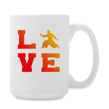 Selbstverteidigung Geschenk für ein Aikido-Meister - Große Tasse 440 ml - Weiß - Rechts