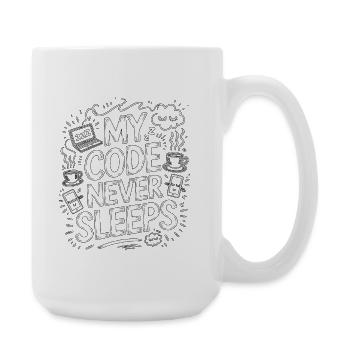 Mobile App Developer My Code Software Developer - Große Tasse 440 ml - Weiß - Rechts