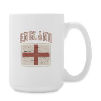 Vintage England Flagge - Große Tasse 440 ml - Weiß - Rechts