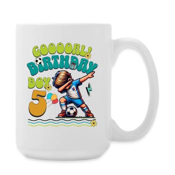 5 . Birthday Football - Large Mug 440 ml - white - Right