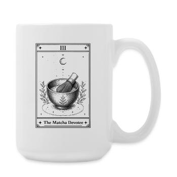Der Matcha-Anhänger | Tarotkarte - Große Tasse 440 ml - Weiß - Rechts