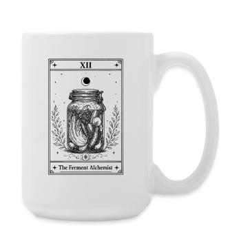 Der Ferment-Alchemist | Tarotkarte - Große Tasse 440 ml - Weiß - Rechts