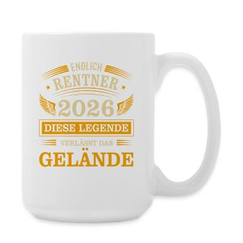 Rente 2026 - Große Tasse 440 ml - Weiß - Rechts