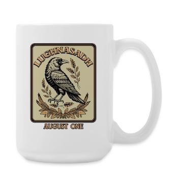 Lughnasadh August Lughnasa Lammas First Festival - Large Mug 440 ml - white - Right