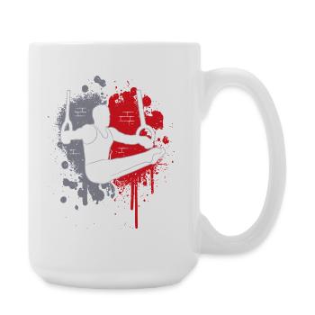 Gymnastics Gymnastics Ring Gymnastics Splashes of Color Gymnastics - Large Mug 440 ml - white - Right