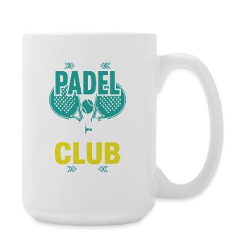 Padel-mädchen Padel-spieler Padel-tennis-geschenk - Große Tasse 440 ml - Weiß - Rechts
