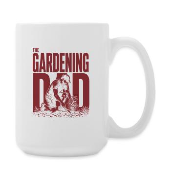 Gardening Dad Garten Papa Shirt - Große Tasse 440 ml - Weiß - Rechts