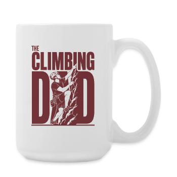 Kletter Papa The Climbing Dad Shirt - Große Tasse 440 ml - Weiß - Rechts
