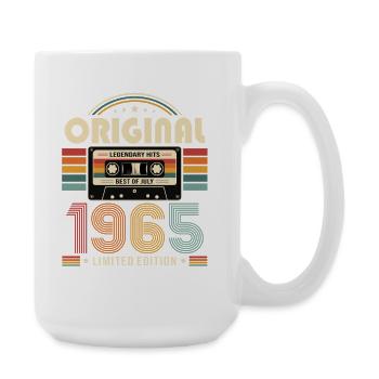 61st Birthday Gift Vintage July Vintage 1965 - Large Mug 440 ml - white - Right