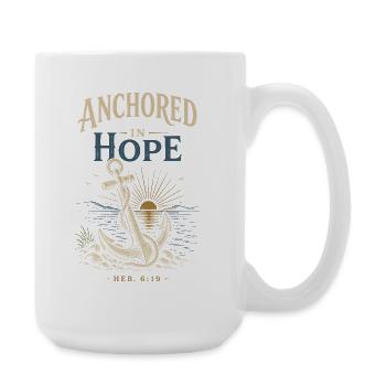 Anchored Hope - Large Mug 440 ml - white - Right