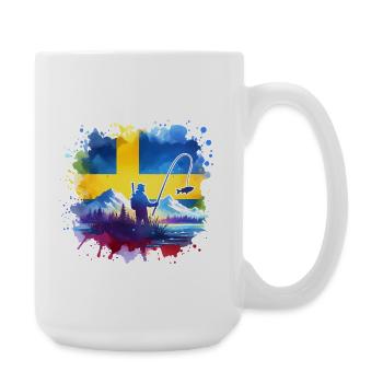 Pêcheurs de Suède - Grande tasse 440 ml - blanc - Droite