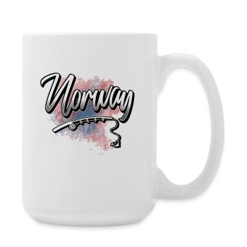 Canne à pêche norvégienne - Grande tasse 440 ml - blanc - Droite