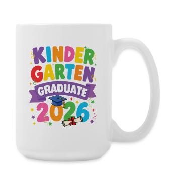 Kindergarten Graduate 2026 Class Grad - Large Mug 440 ml - white - Right