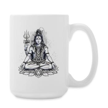 Hindu Gott Shiva Hindu Gott - Große Tasse 440 ml - Weiß - Rechts