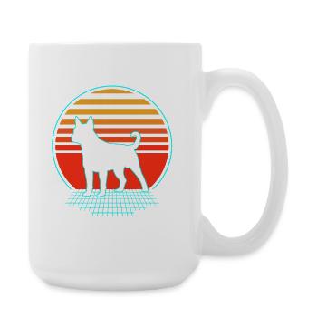 Staffordshire Bull Terrier - Large Mug 440 ml - white - Right