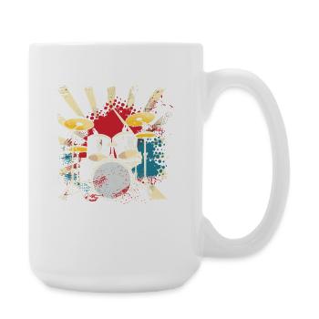 percussion - Grande tasse 440 ml - blanc - Droite