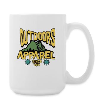 Outdoors Apparel Mountain Logo 2019 - Large Mug 440 ml - white - Right