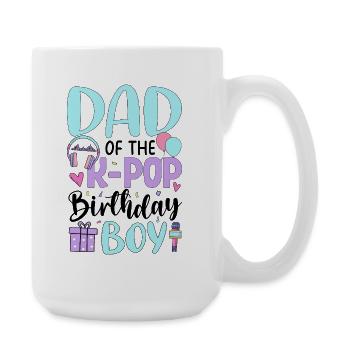 Maman du garçon anniversaire de la K-Pop - Grande tasse 440 ml - blanc - Droite