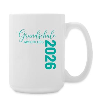 Grundschule Abschluss 2023 Jubiläum - Große Tasse 440 ml - Weiß - Rechts
