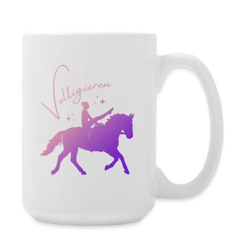 Vaulting Mill – Sport Outfit for Vaulters - Large Mug 440 ml - white - Right