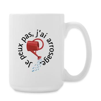 I can't, I watered Garden & Vegetable Garden Humor - Large Mug 440 ml - white - Right