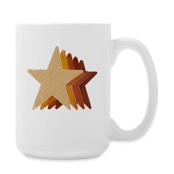 Star Star Stack Star Silhouette Stars - Large Mug 440 ml - white - Right