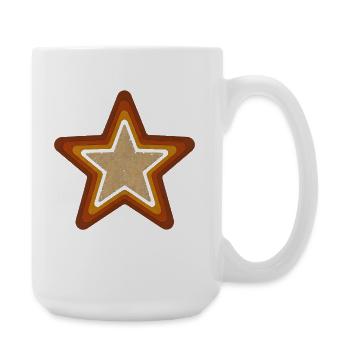 Vintage Star Retro Star Star Motif Design - Large Mug 440 ml - white - Right