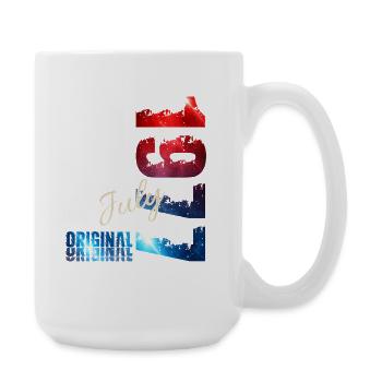 49th Birthday Gift Original July 1977 - Large Mug 440 ml - white - Right