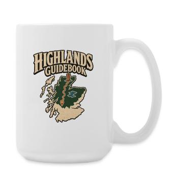 Guide des Highlands écossais Carte Aventure de voyage - Grande tasse 440 ml - blanc - Droite