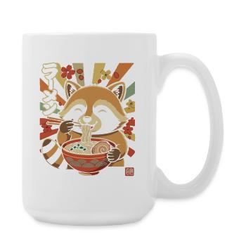 Le Panda Rouge Adore les Ramen - Grande tasse 440 ml - blanc - Droite