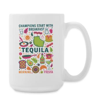 Les champions du petit-déjeuner lancent le brunch de la tequila - Grande tasse 440 ml - blanc - Droite