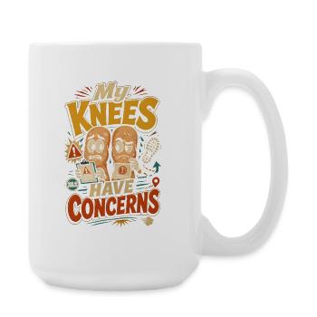Marathon Marathonläufer Laufen - Große Tasse 440 ml - Weiß - Rechts