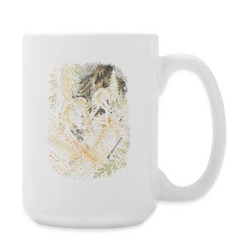 Groupes de pompiers Équipe de pompiers Saw Team Chainsaw - Grande tasse 440 ml - blanc - Droite
